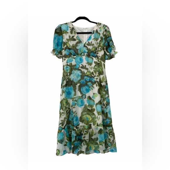 London Times Floral Dress, Sz. 6P - Picture 4 of 9